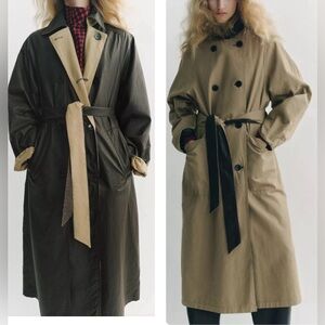 Zara reversible trench coat